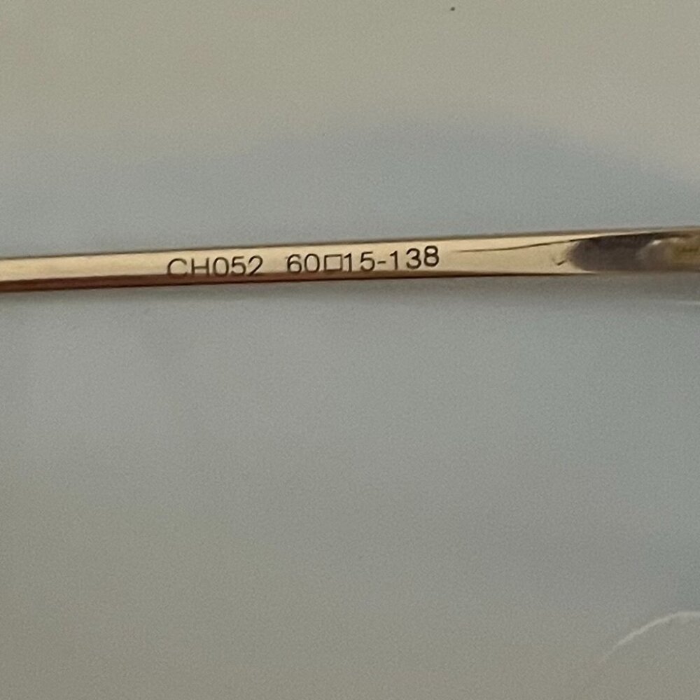 CHANEL CH052 Rimless Sunglasses | Gold | Pristine Condition - Picture 5 of 13